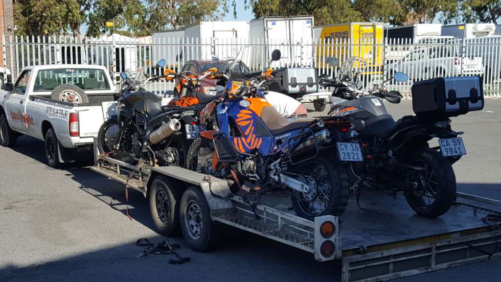 Transporting motorcycles. Trip 189