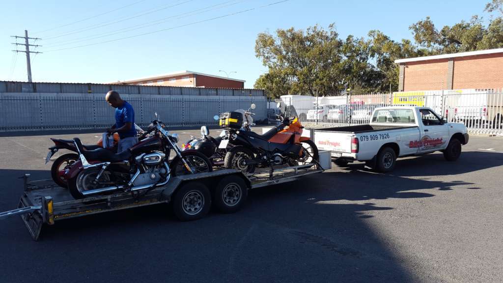 Motorcycle transport trip 200