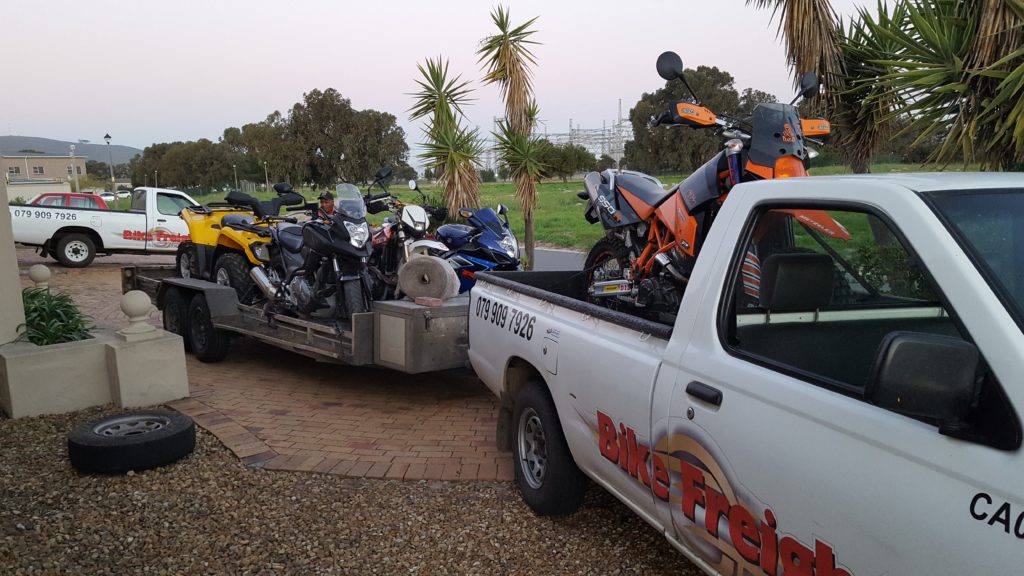 Motorcycle transport trip 216