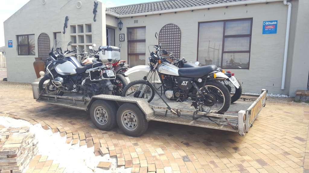 Classic motorcycle transport