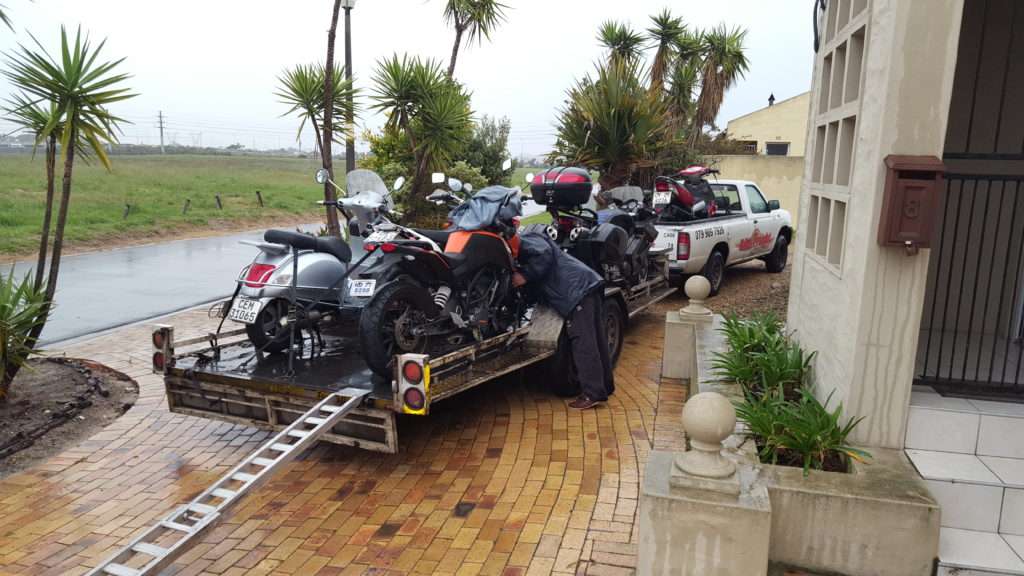 Motorcycle transport trip 265 Motorcycle transport trip 265