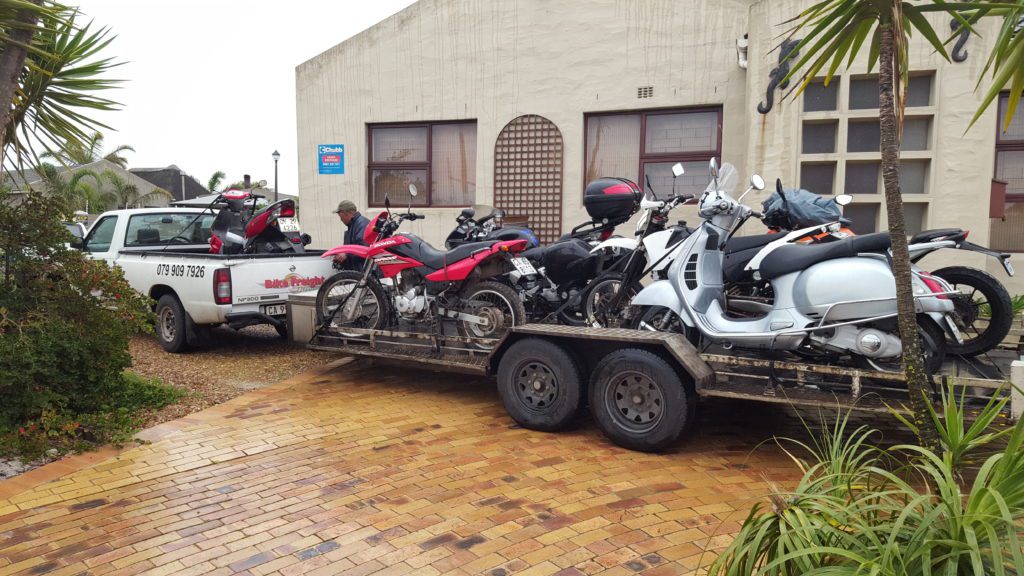 Motorcycle transport trip 265 Motorcycle transport trip 265