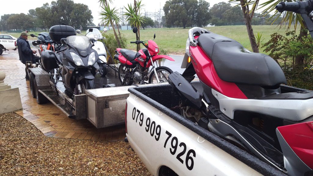 Motorcycle transport trip 265 Motorcycle transport trip 265